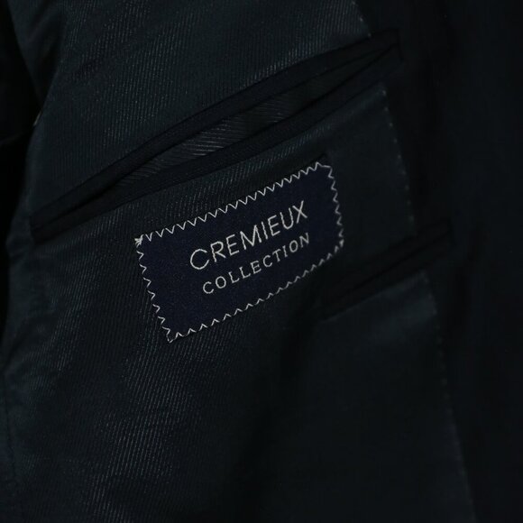 Cremieux Dillard’s Men’s Blazer 40S Navy 100% Wool Sport Coat made in Canada - Picture 3 of 9